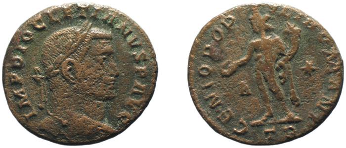 obverse of Maximian RIC VI 291A