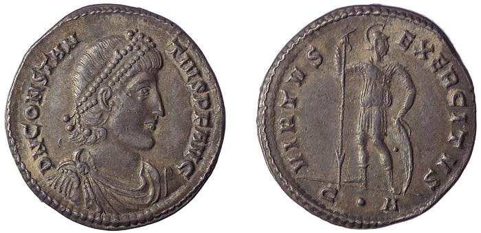 obverse of Constantine I RIC VII 100