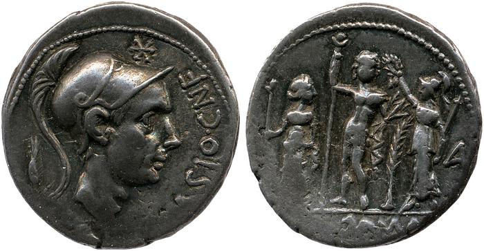 reverse of Roman Republic RRC 296/1i