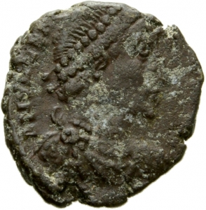 obverse of Valens RIC IX 10B.7