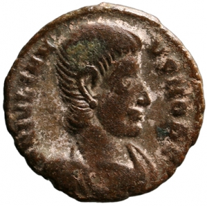 obverse of Constantius II RIC VIII 399