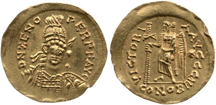 obverse of Zeno RIC X 3634