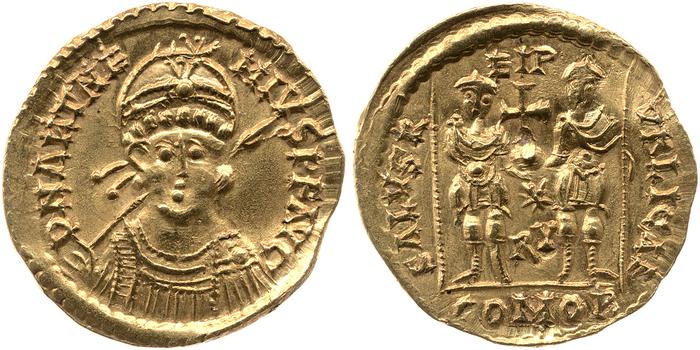 reverse of Anthemius RIC X 2880