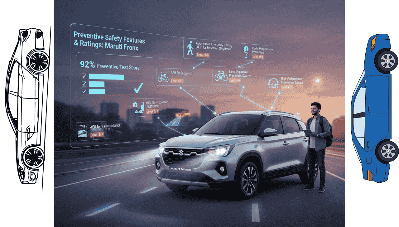 Preventive Safety Features and Ratings for Maruti Fronx
