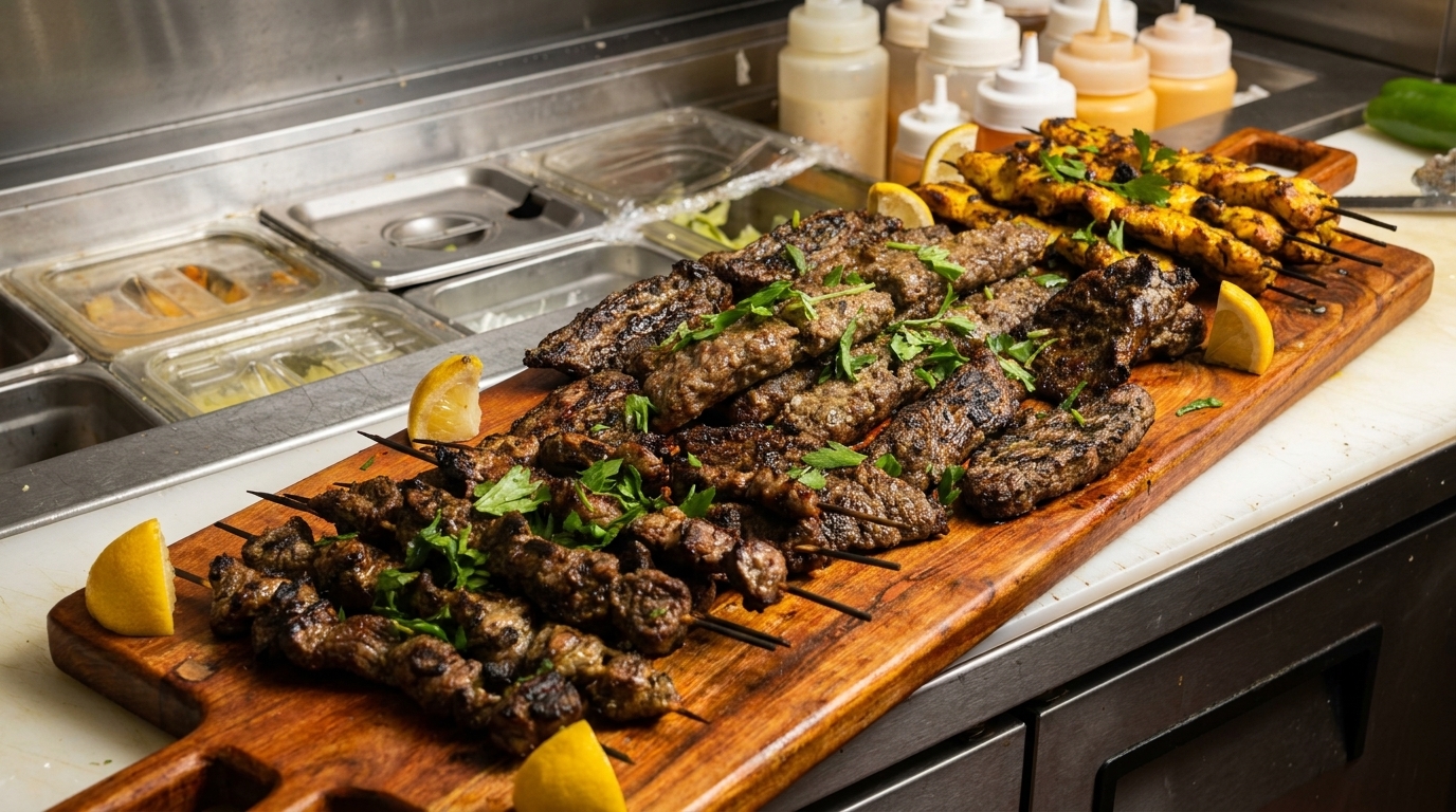 Grilled Over Real Charcoal