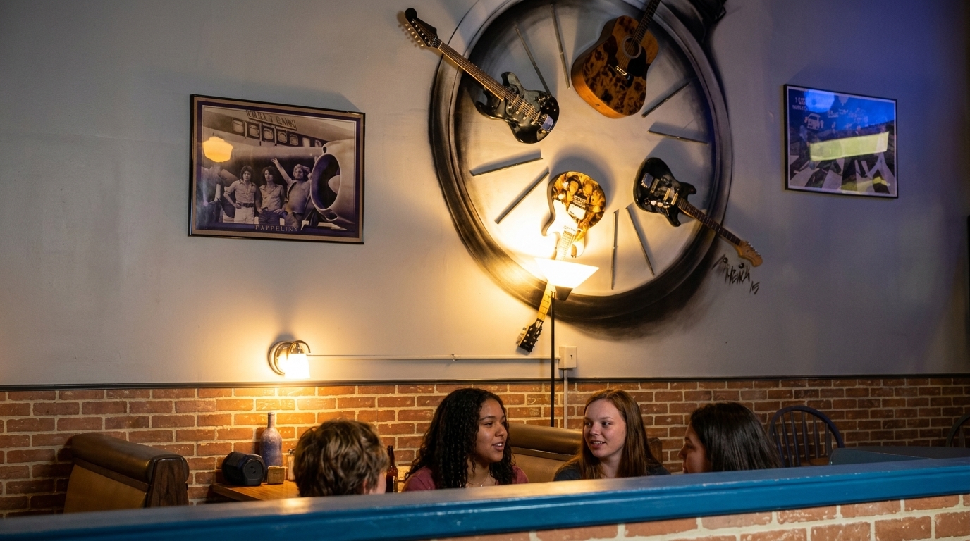 Guitars, Brick, and Good Lighting