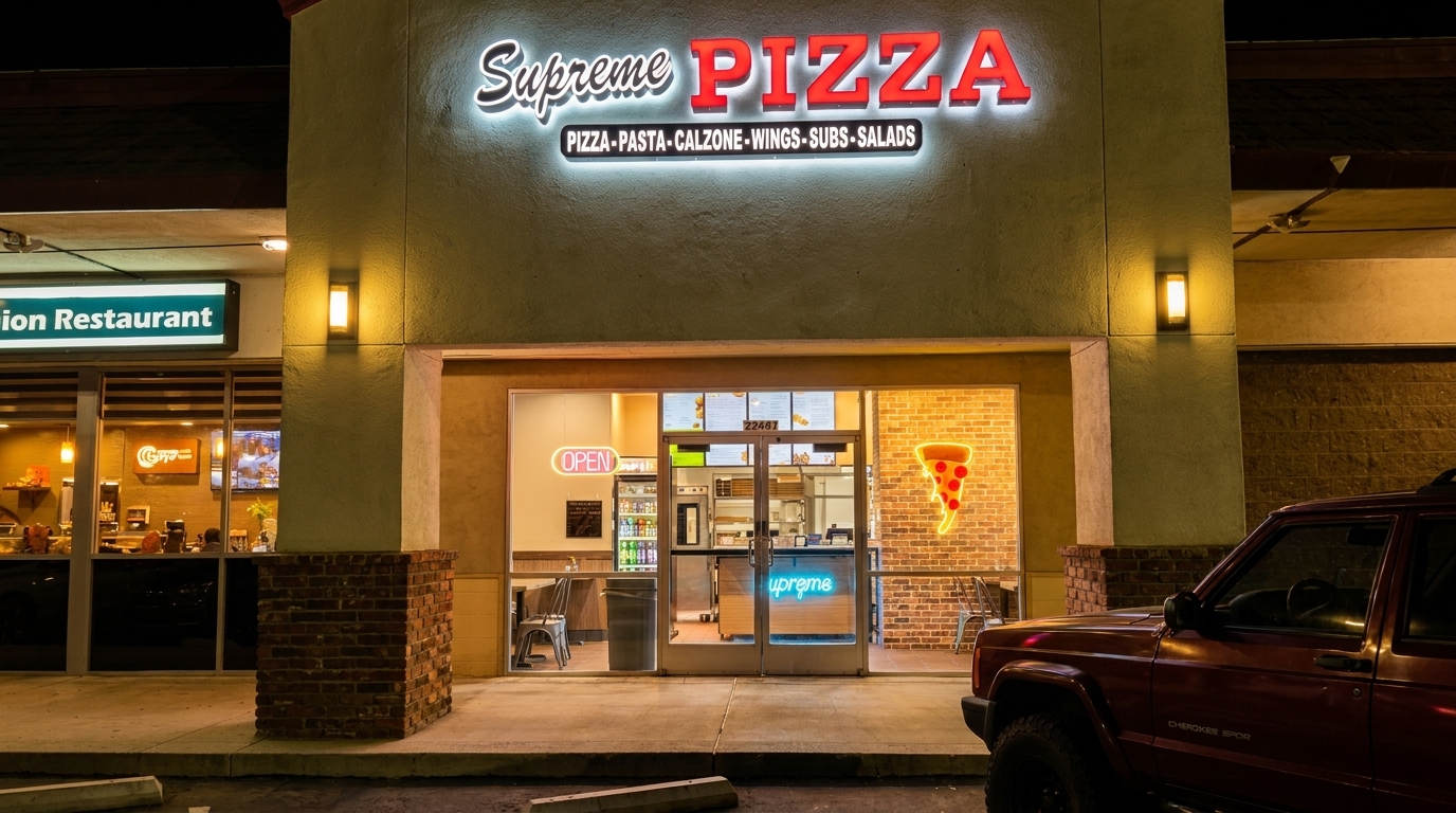 Dine-In, Hours & Location