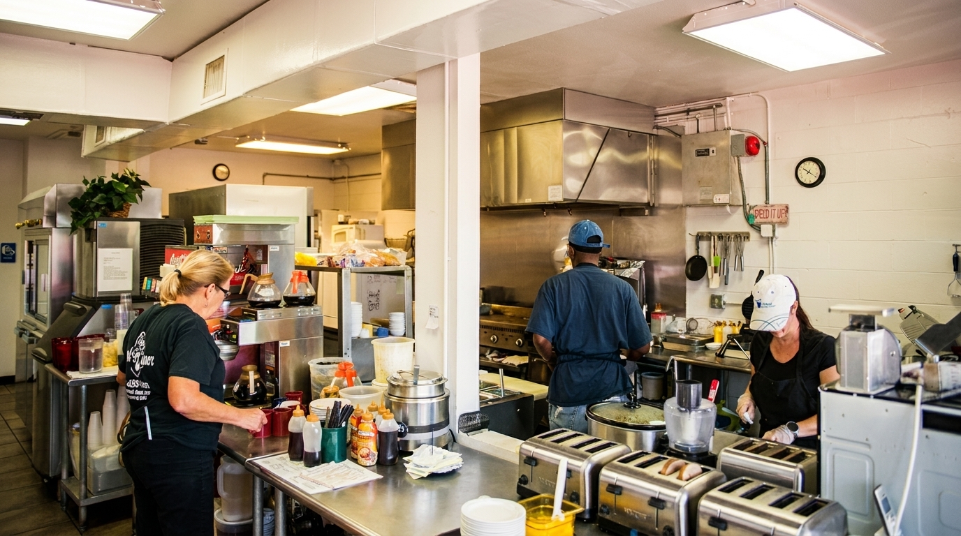 The Crew Behind the Counter