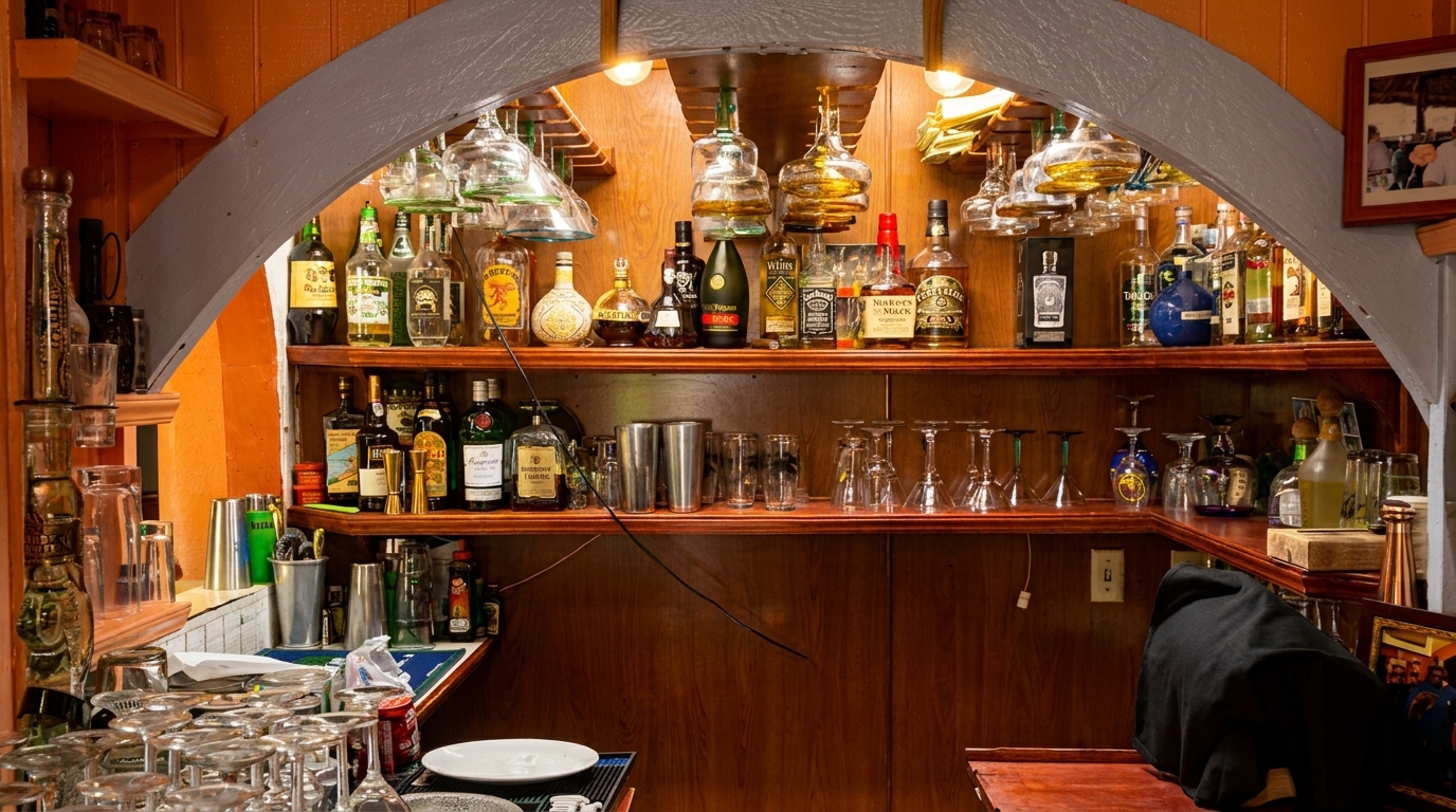 A Full Bar Behind You
