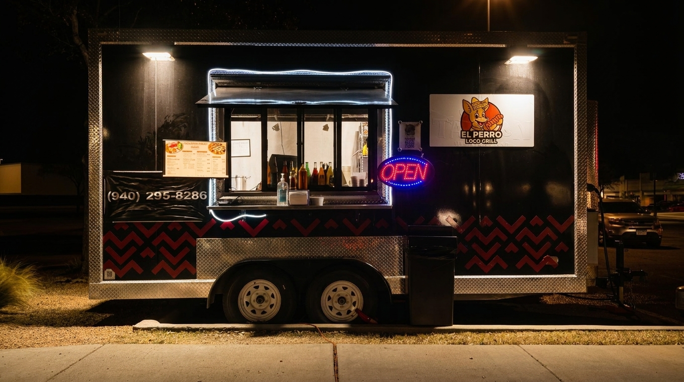 The Truck, Lit Up and Open