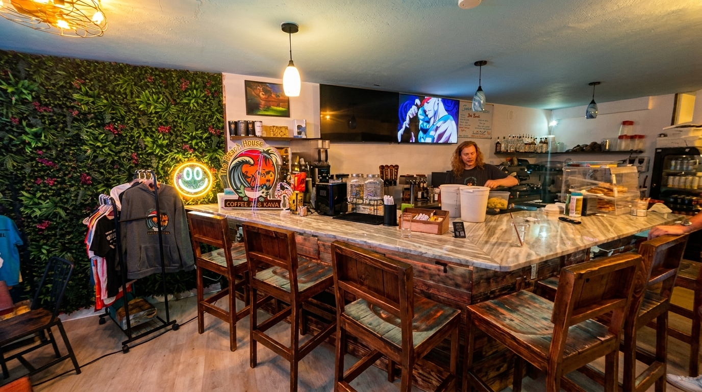 Inside the Beach House bar area