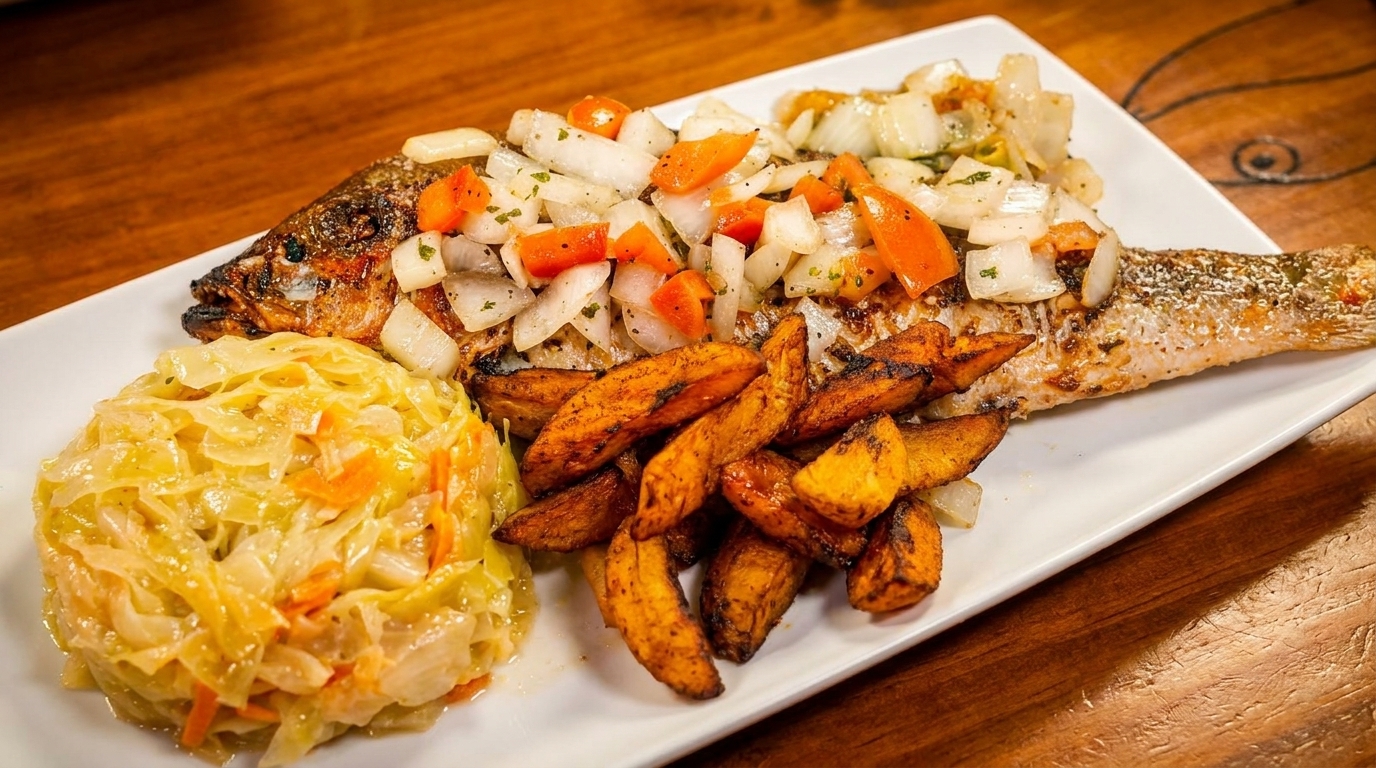 Whole Fried Snapper