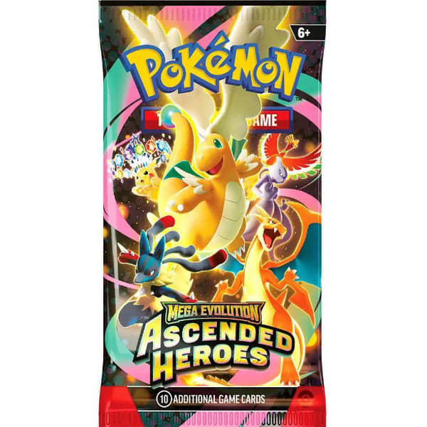 Ascended heroes booster pack $12/€10/£8