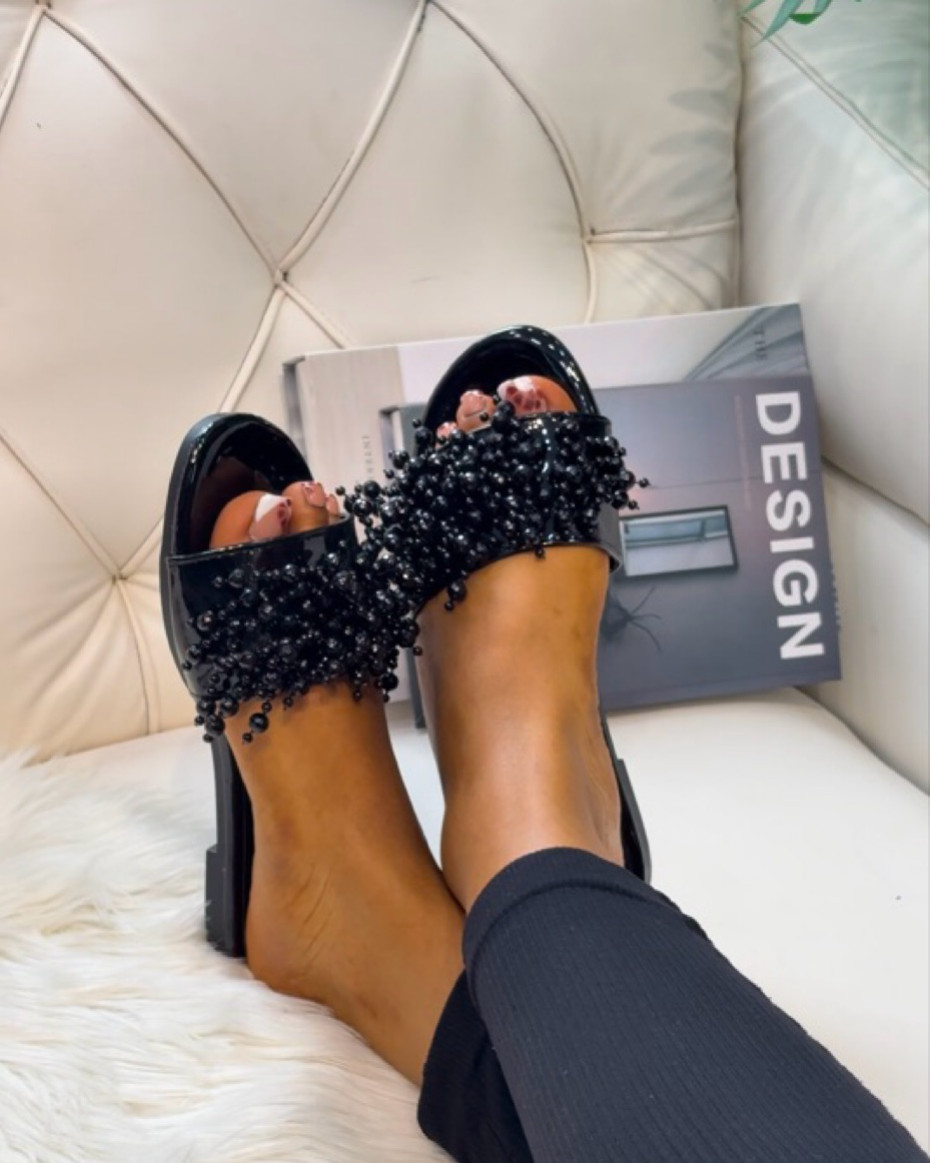 Beaded Malkia Slide