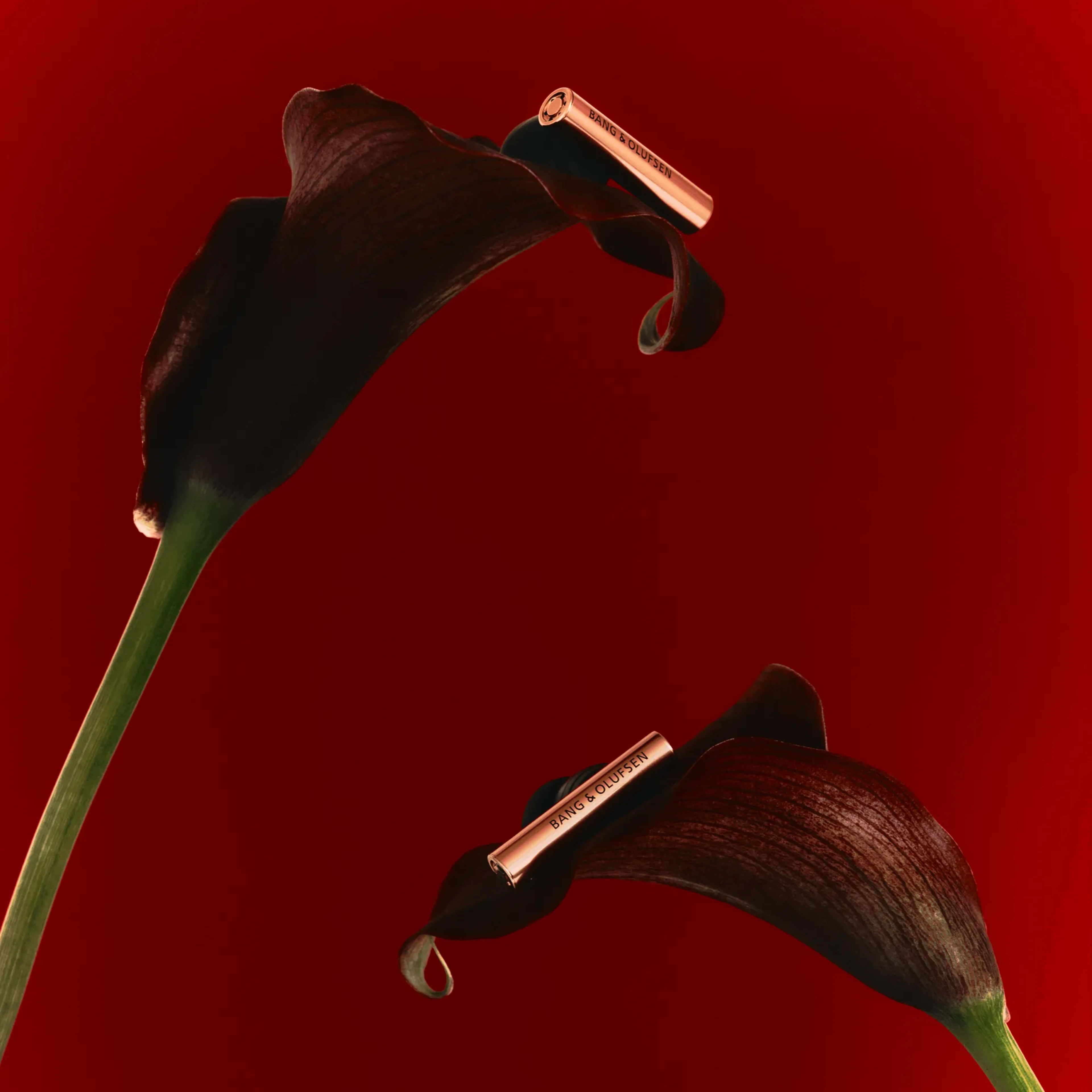 A pair of Super Hoodie on flowers