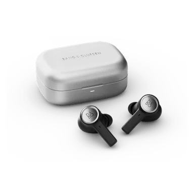 Super Easy Eleven in Natural Aluminium with case and earbuds next to each other