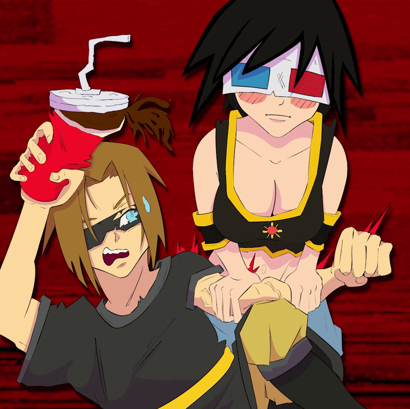 Exodus of Time manga panel - Gero vs Cyclops fight