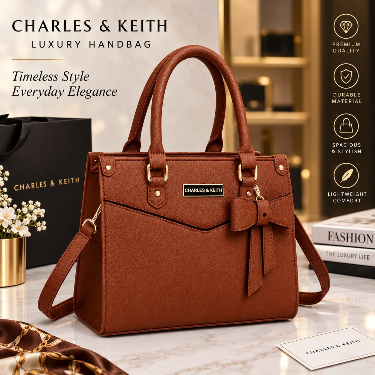 Mustard Leather Shoulder Bag for Women