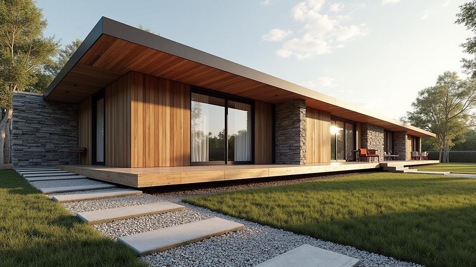 Contemporary home exterior for modular home buyer guide