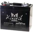KM12750-40601 Kinetik Marine 12v 75 AH 945 CCA Dual Purpose AGM Marine Battery