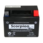 YT4L-BS Scorpion 12v 50 CCA Sealed AGM Motorcycle Battery