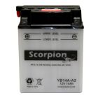 YB14A-A2 Scorpion 12v 180 CCA Power Sport Wet Battery with Acid Pack