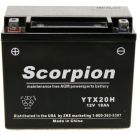 YTX20H-BS Scorpion 12v 310 CCA AGM Power Sport & Motorcycle Battery