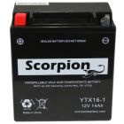 YTX16-BS-1 Scorpion 12v 230 CCA AGM ATV & Motorcycle Battery
