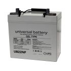 UB22NF-47605 Universal Battery 12v 55 AH Deep Cycle Sealed Gel Battery UB22NF-47605