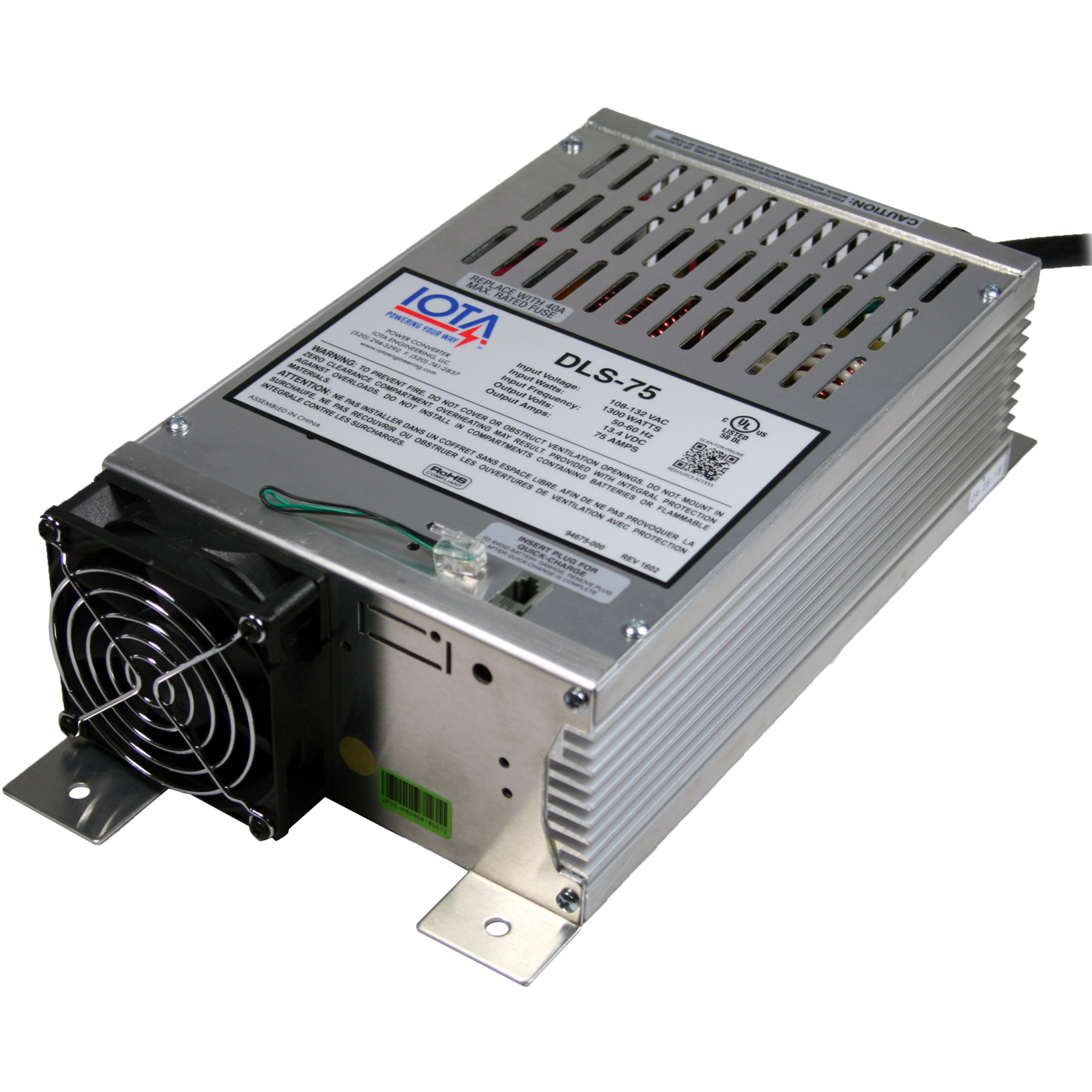 IOTA DLS-75 12v 75 Amp Converter/Charger Power-Supply