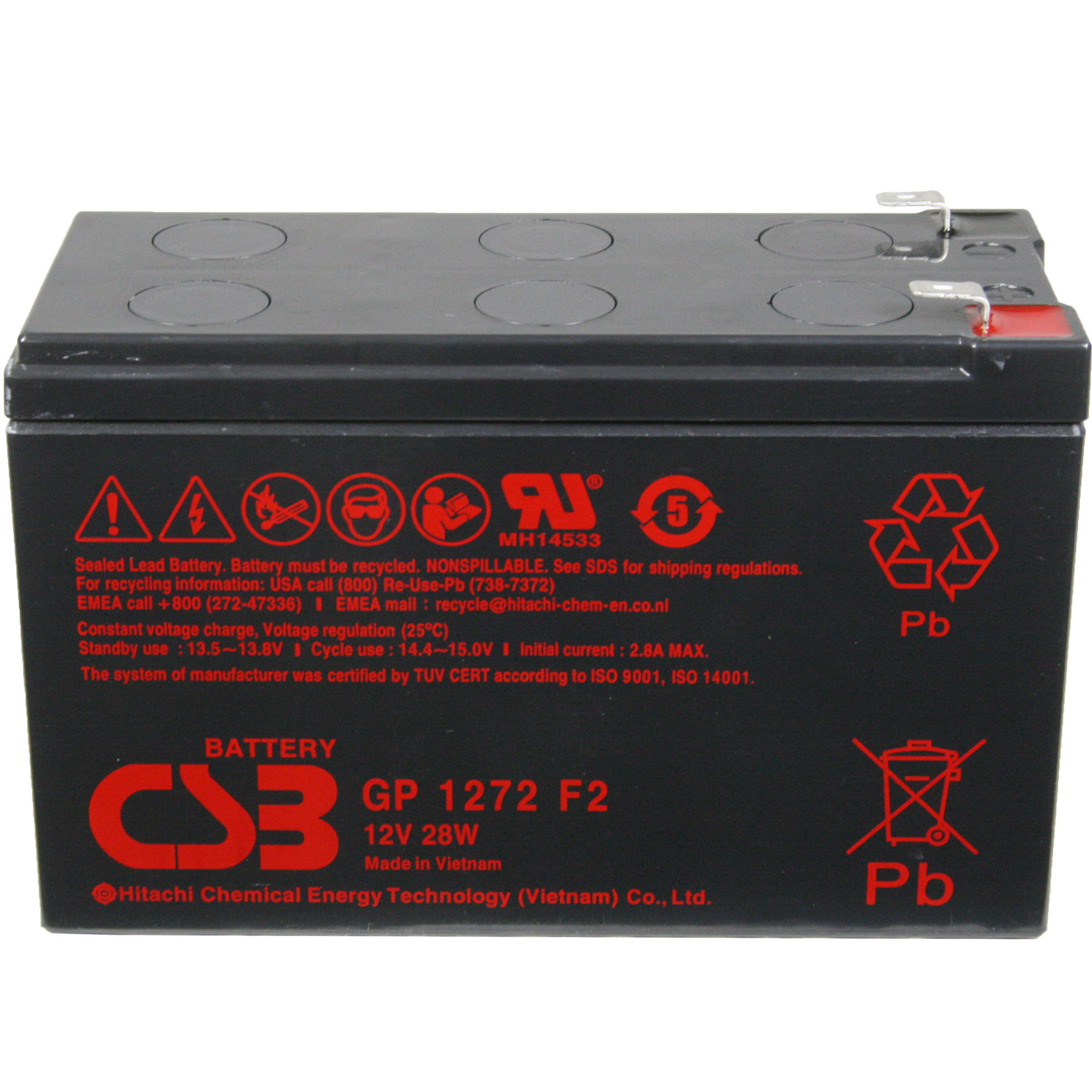 CSB Battery 12v 7 AH (28 Watt) Deep Cycle Sealed Lead Acid Battery