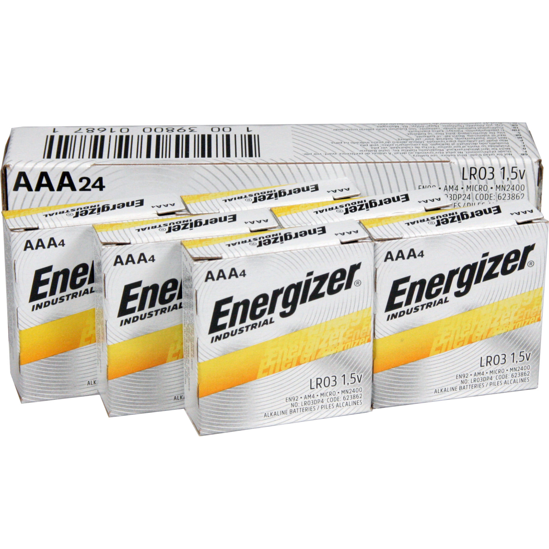 Energizer Industrial AAA LR03 Alkaline Batteries (Box of 10)