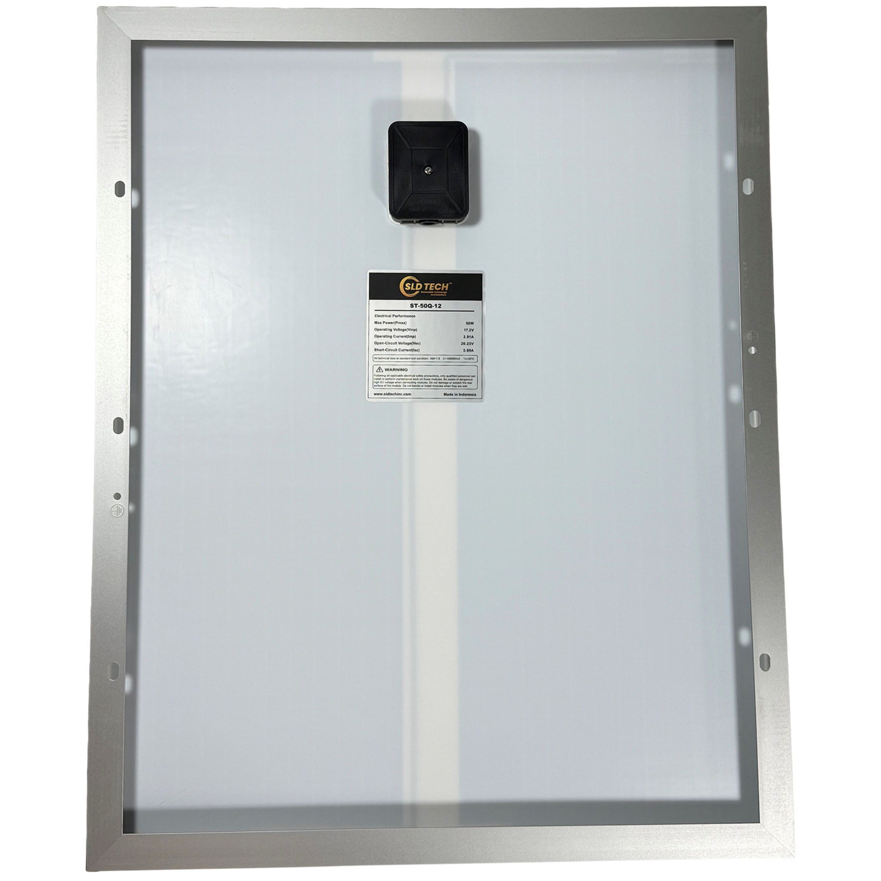 SLD TECH ST-50Q-12: 12v 50-Watt High-Efficiency Monocrystalline Solar Panel