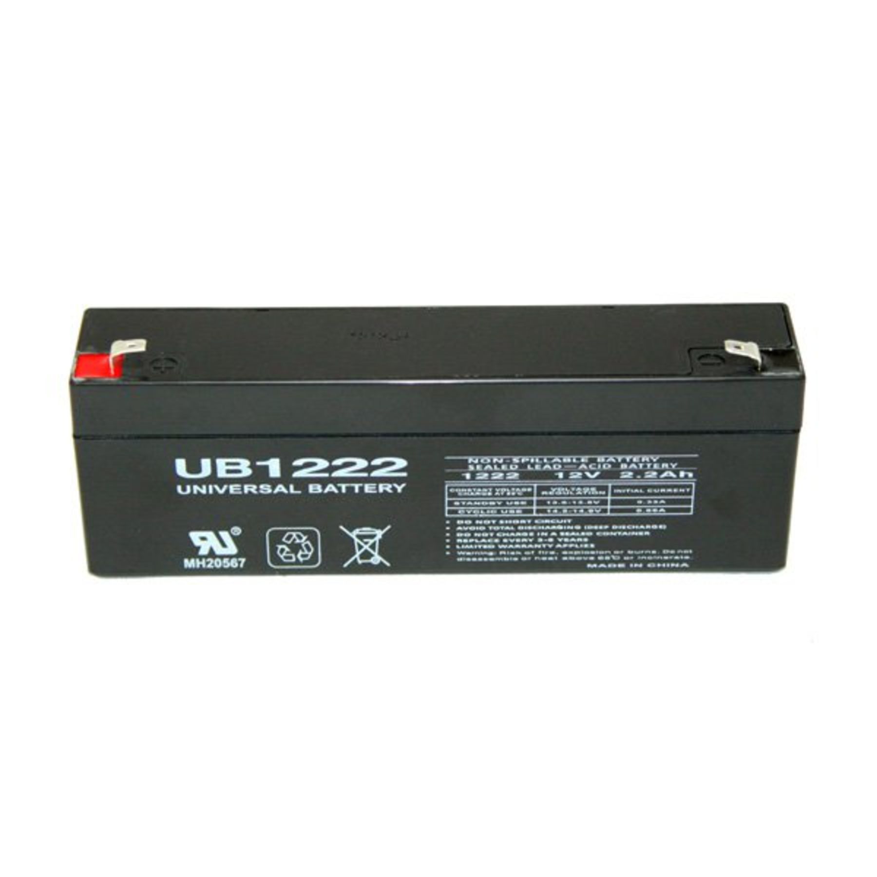 Universal 12v 2.2 AH Deep Cycle Sealed Lead Acid Battery SLA-1220