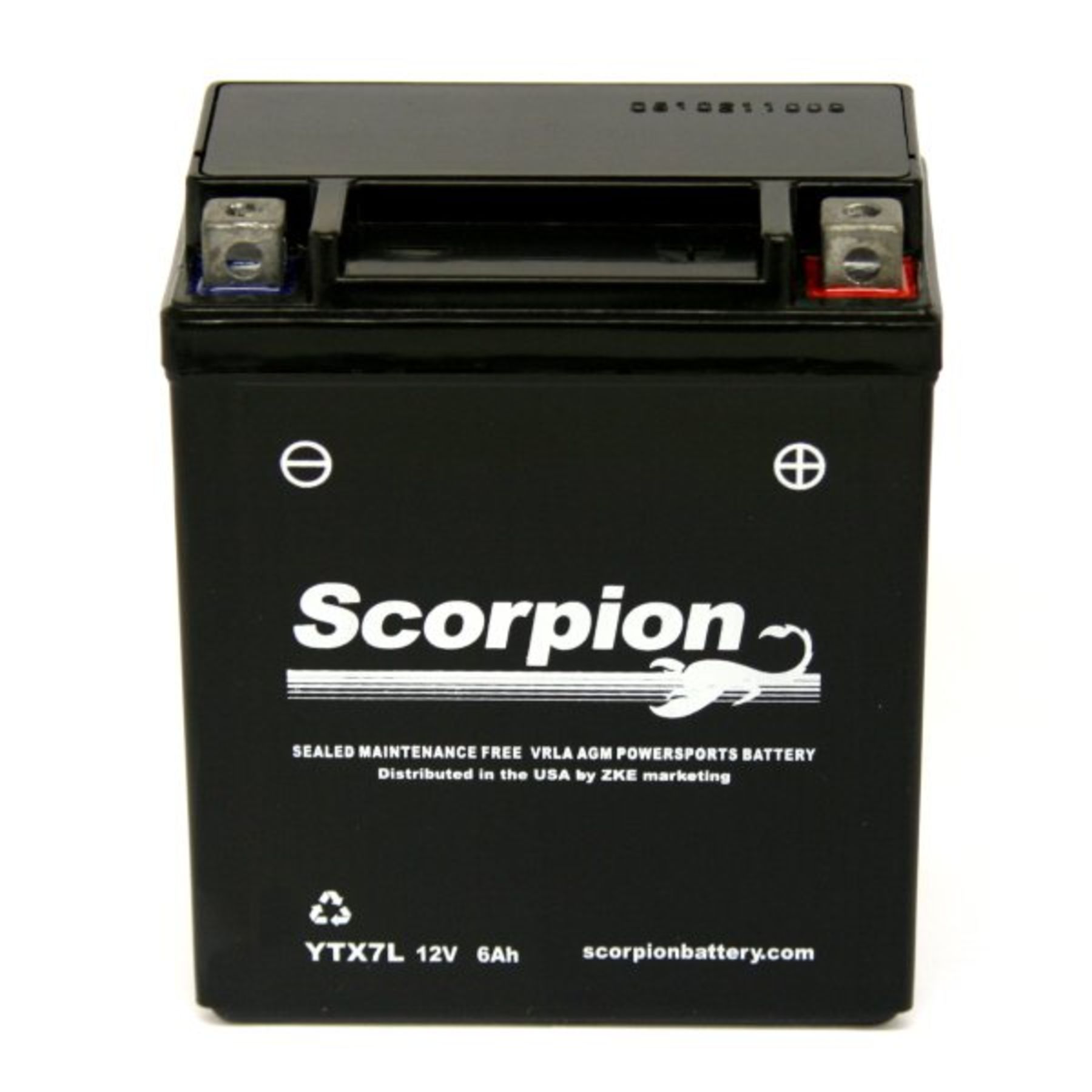 Scorpion YTX7L-BS Battery - 12v 100 CCA Sealed AGM Motorcycle & Powersport Battery