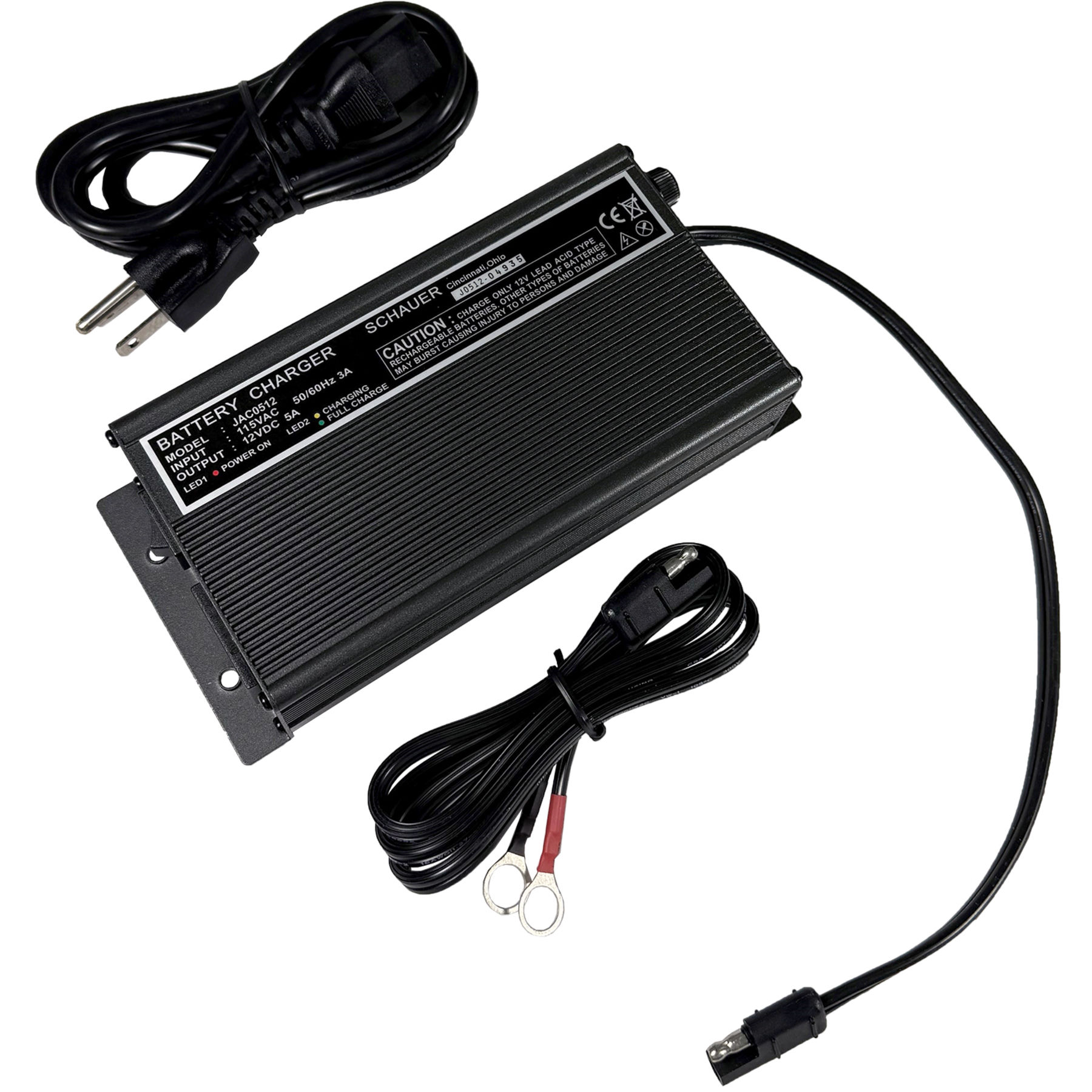 Schauer JAC0512-R (0891-49): 12v 5 Amp Automatic Smart Charger