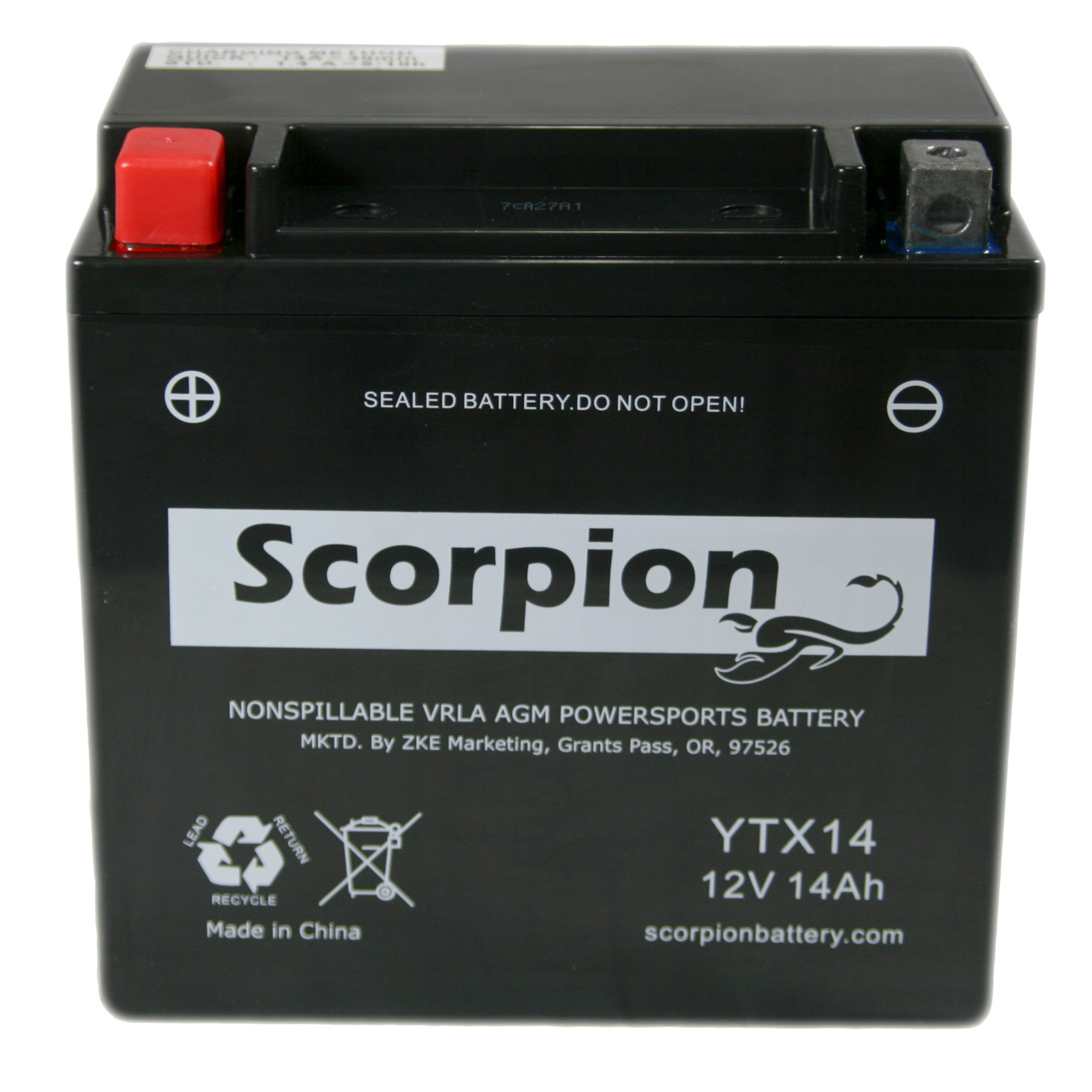 GTX14-BS PowerSport Battery Replacement for Yuasa YTX14-BS and Many Mo –  Battery World