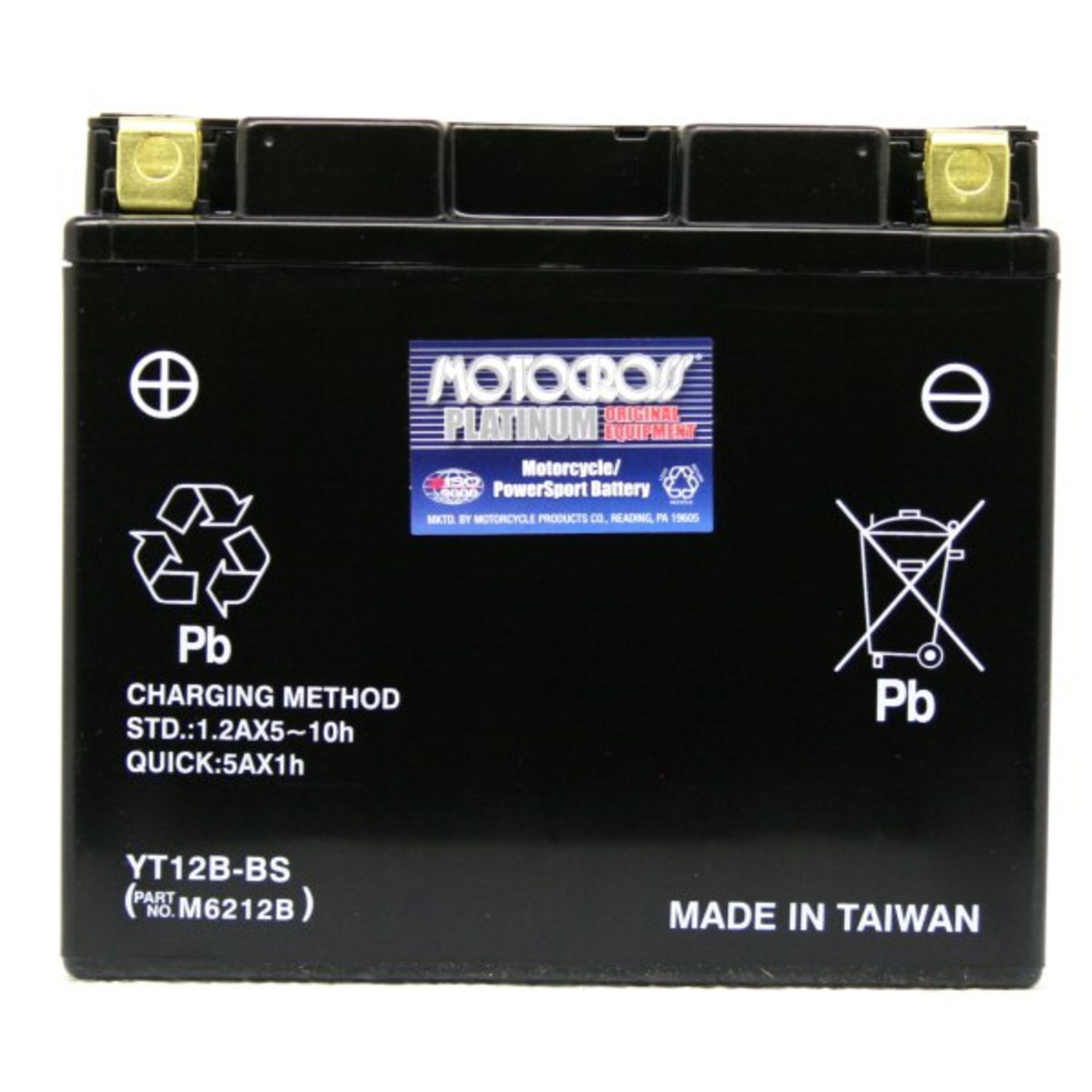 YT12B-4 Motocross 12v 210 CCA Sealed AGM Motorcycle Battery