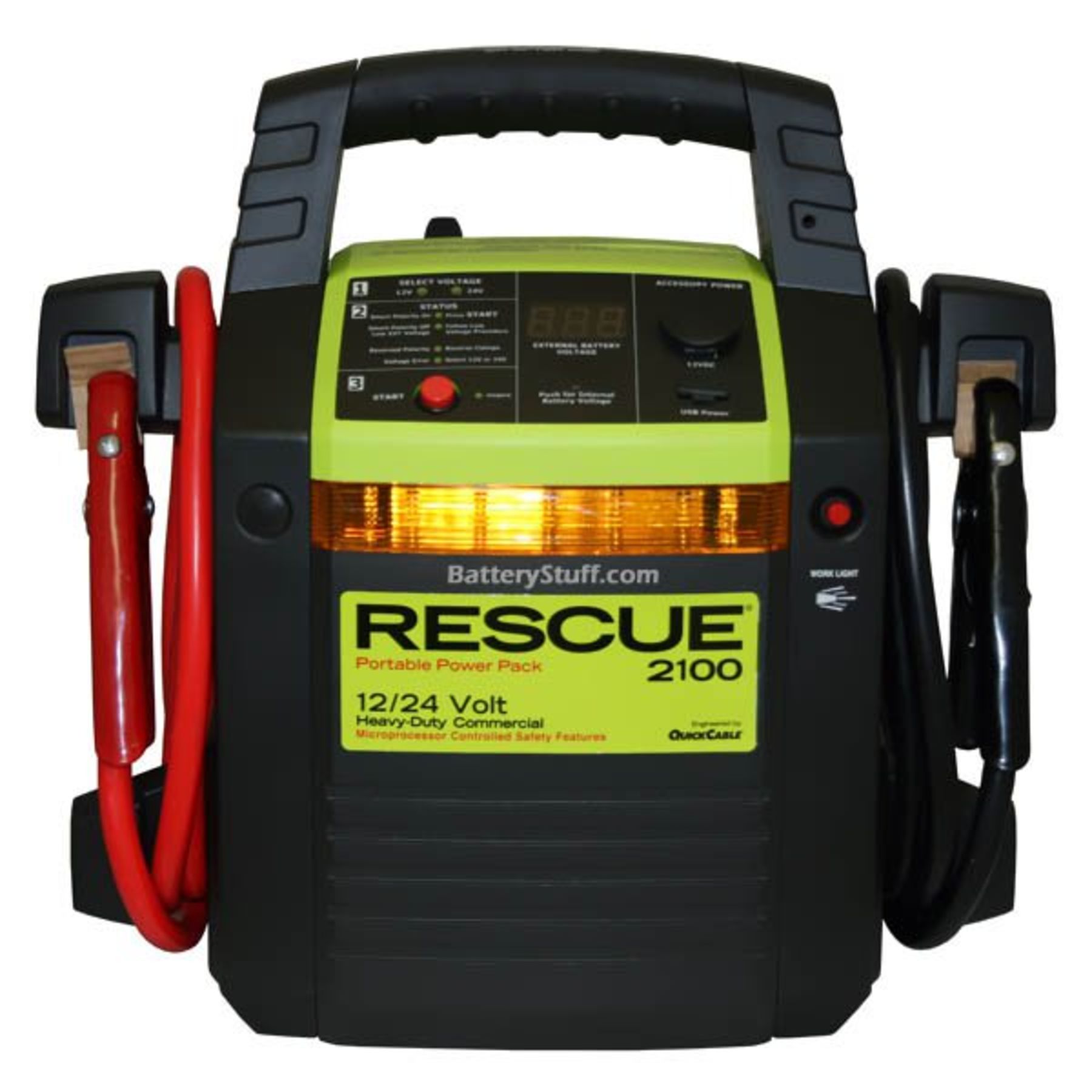 Heavy Duty Battery Charger - Jump Starter - 12/24 V - 20/30 A