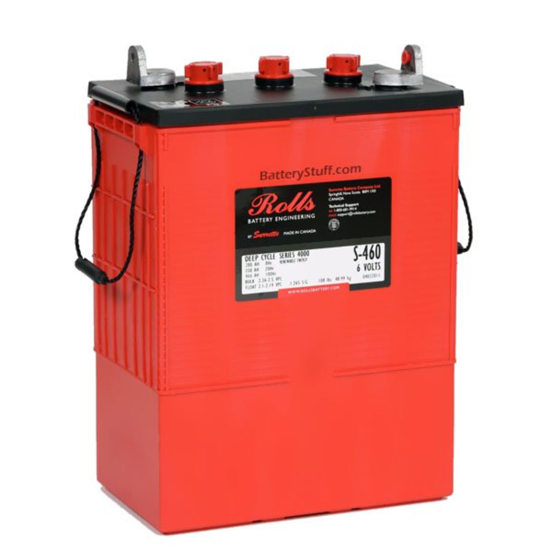 Rolls Surrette Battery 6 Volt 375AH S-480