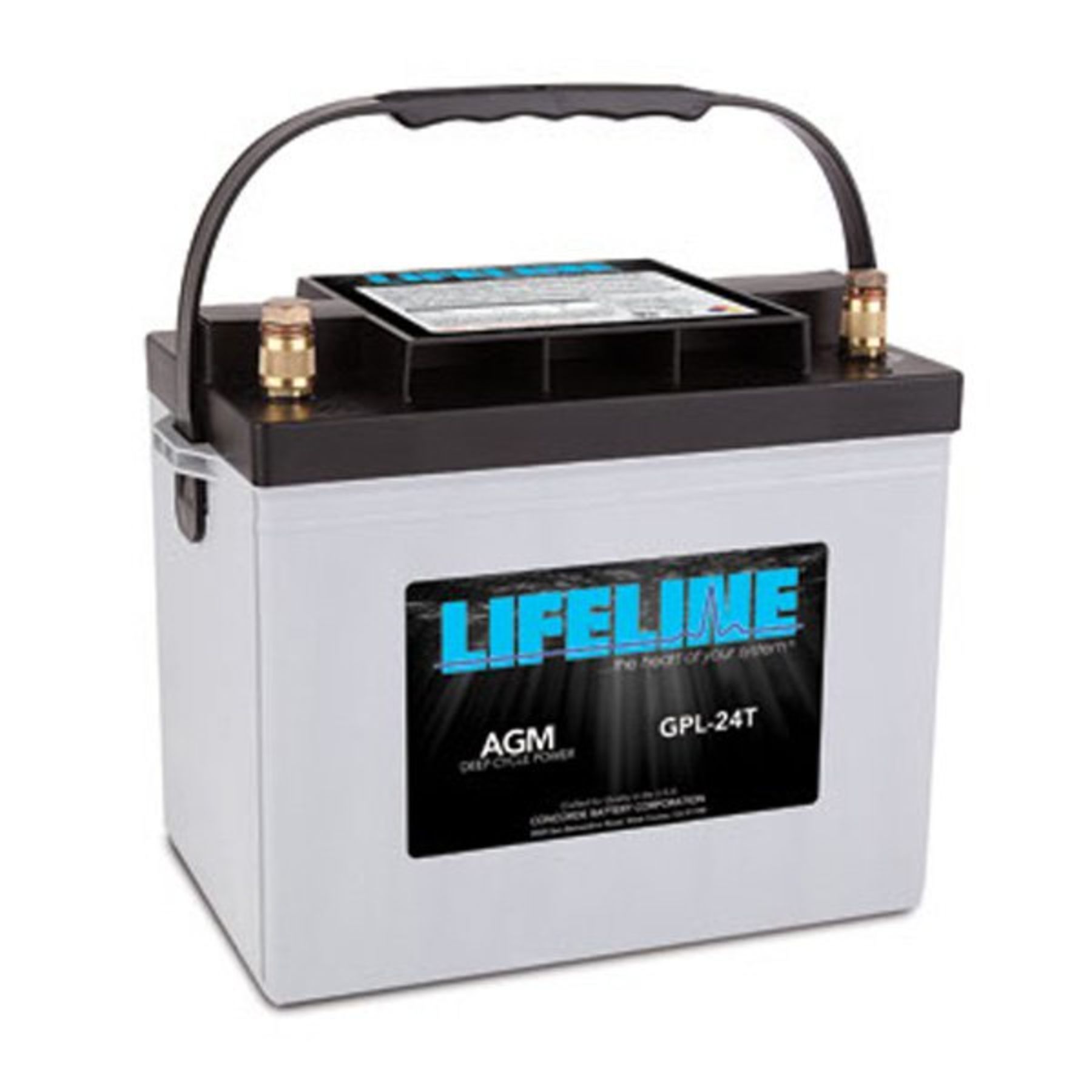 Lifeline GPL-24T | 12v 80 AH Deep Cycle Sealed AGM Marine and Battery