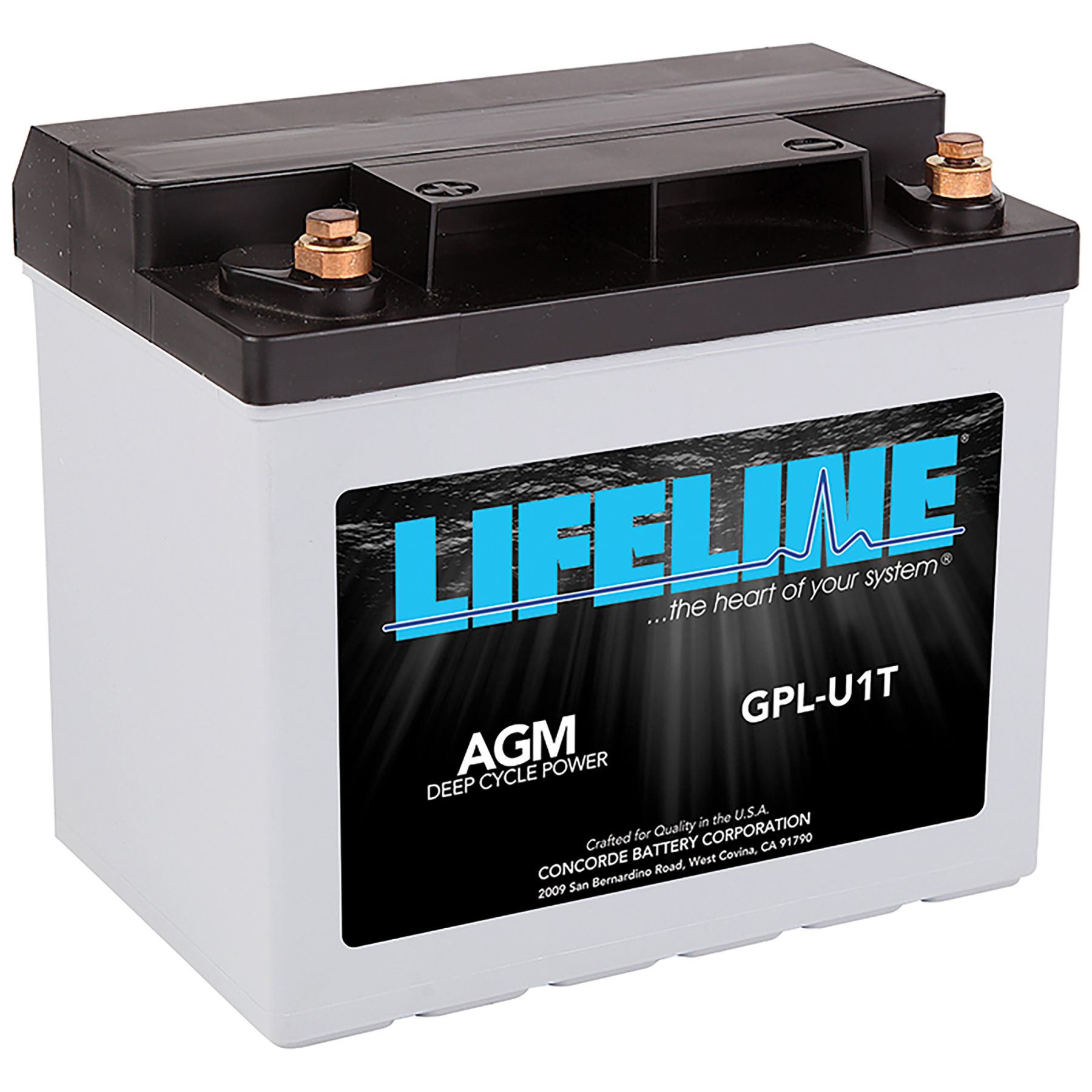 Lifeline GPL-U1T | 12v 33 AH Deep Cycle Sealed AGM Marine and Battery