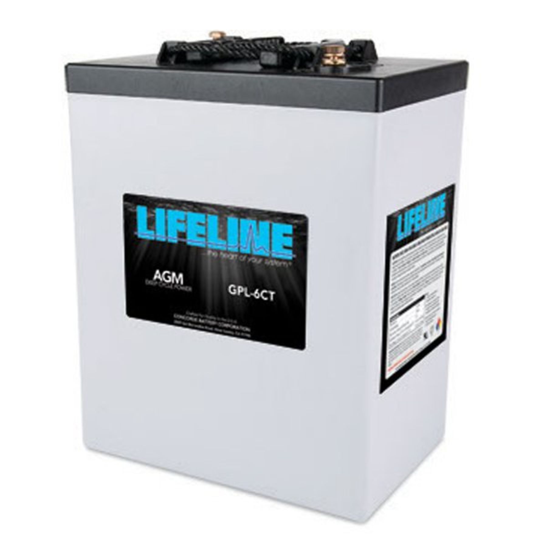 Lifeline 6v 300 AH Deep Cycle Sealed AGM Battery - GPL-6CT