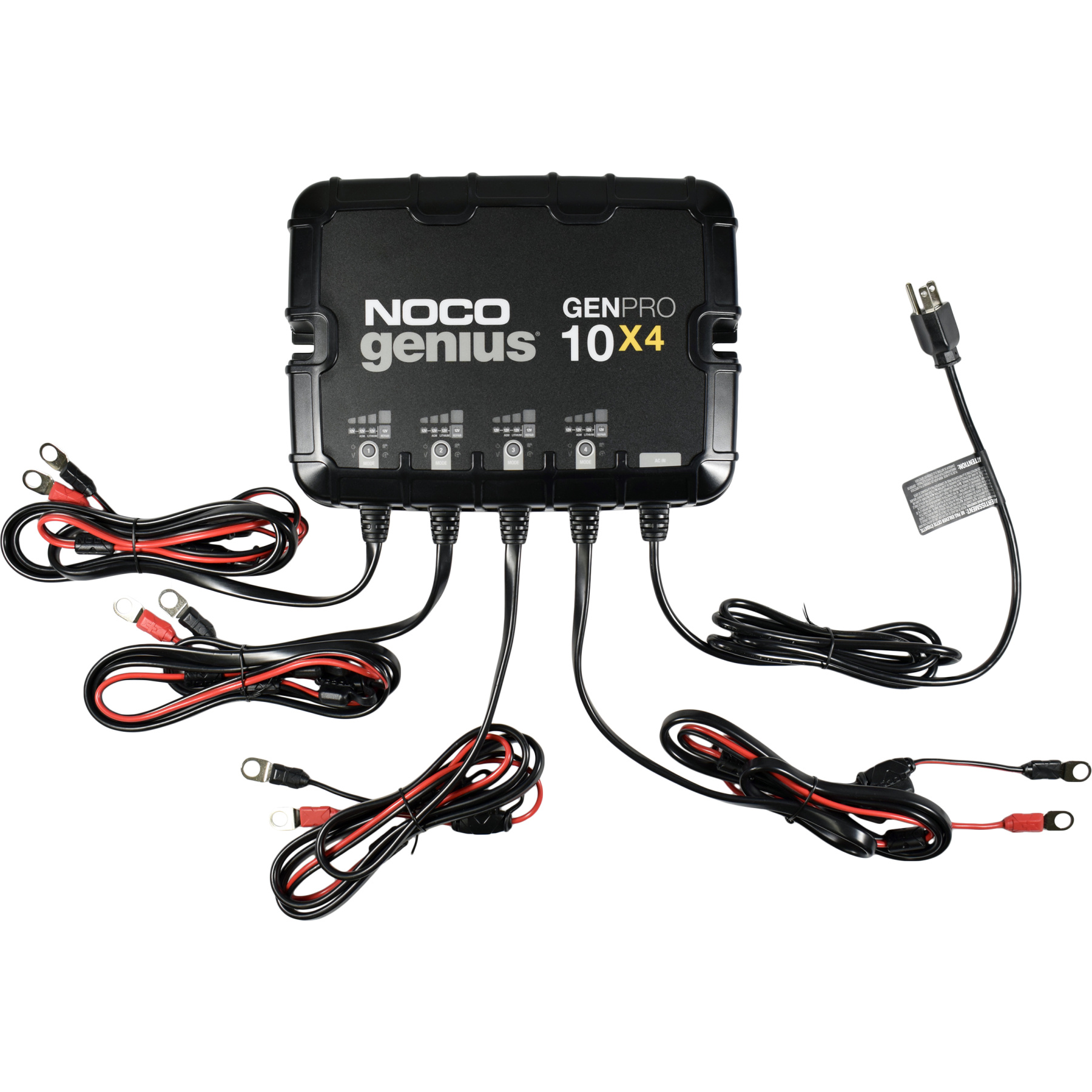 NOCO Genius GENPRO10x4 12v 24v 36v 48v 4Bank Marine Battery Charger