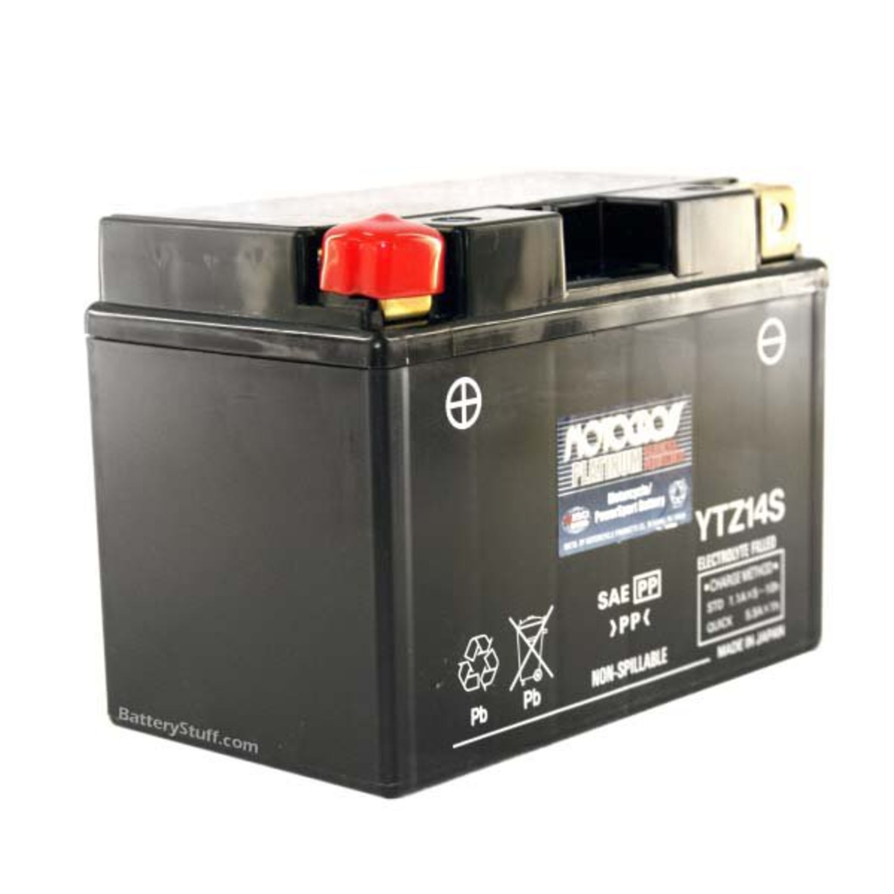 YTZ14S Battery Yuasa Motocross 12 Volt Motorcycle Batteries