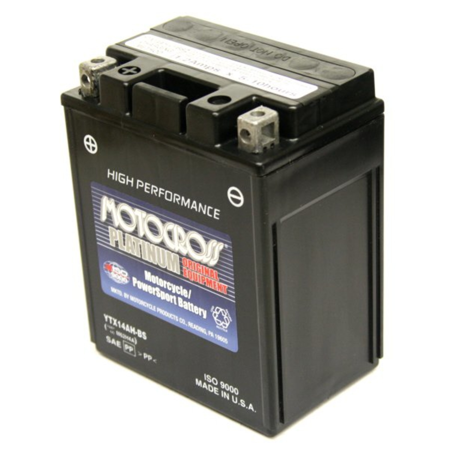 YTX14AHBS Motocross 12v 210 CCA AGM ATV & Motorcycle Battery