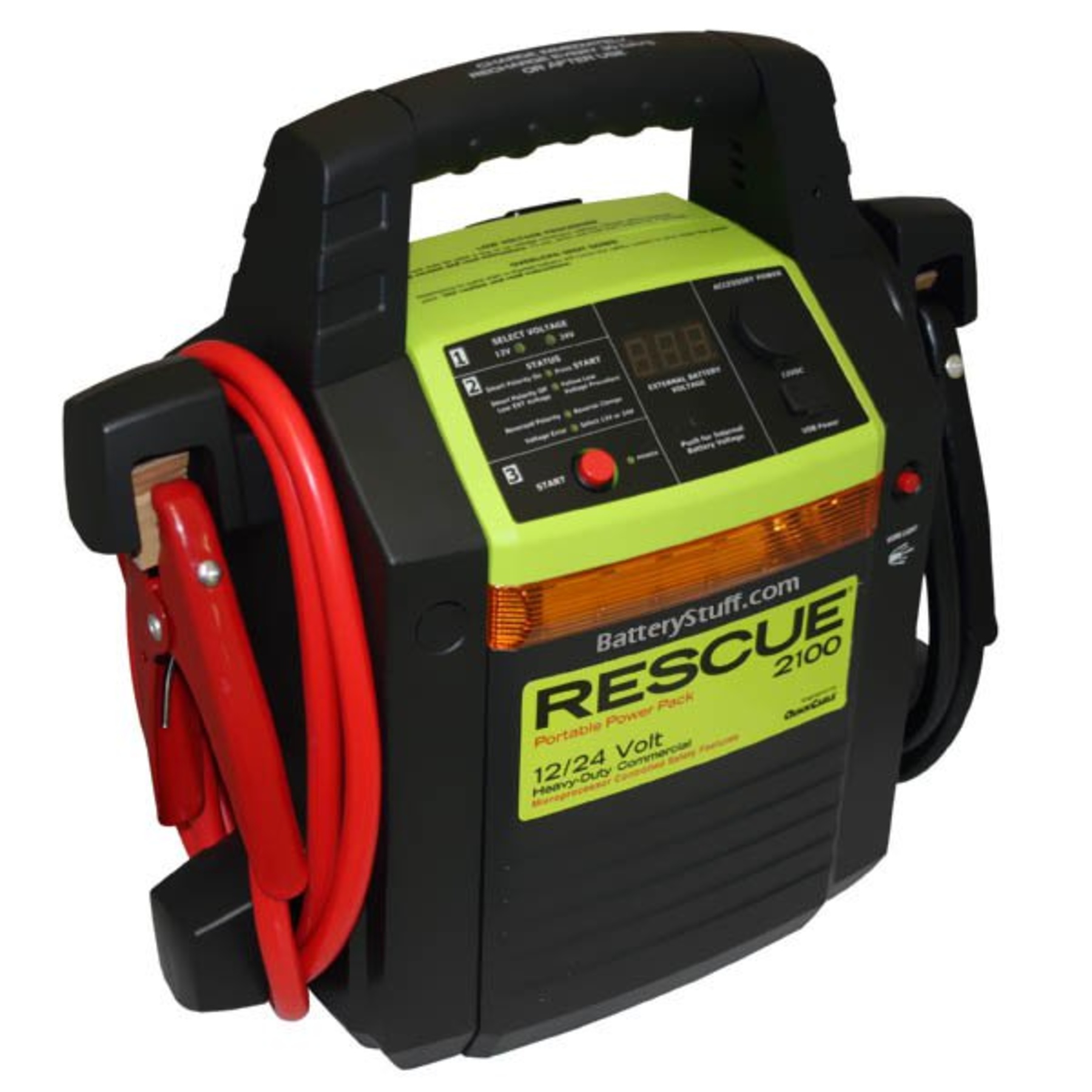 Rescue 2100 Quick Cable 12v 24v Emergency Car Jump Pack