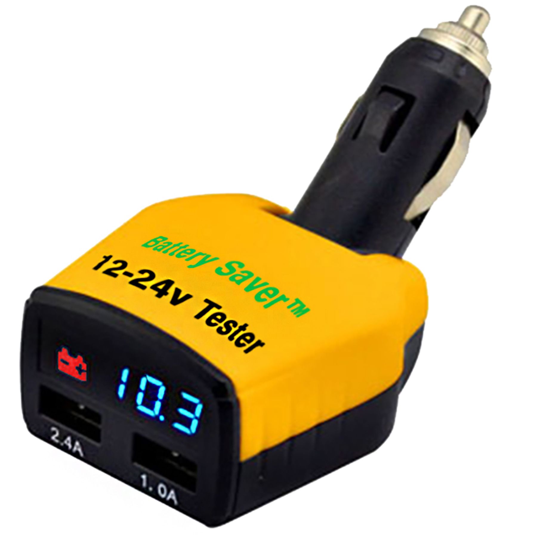 4342 Battery Saver 12 & 24 Volt Aux. Plugin Digital Battery Tester