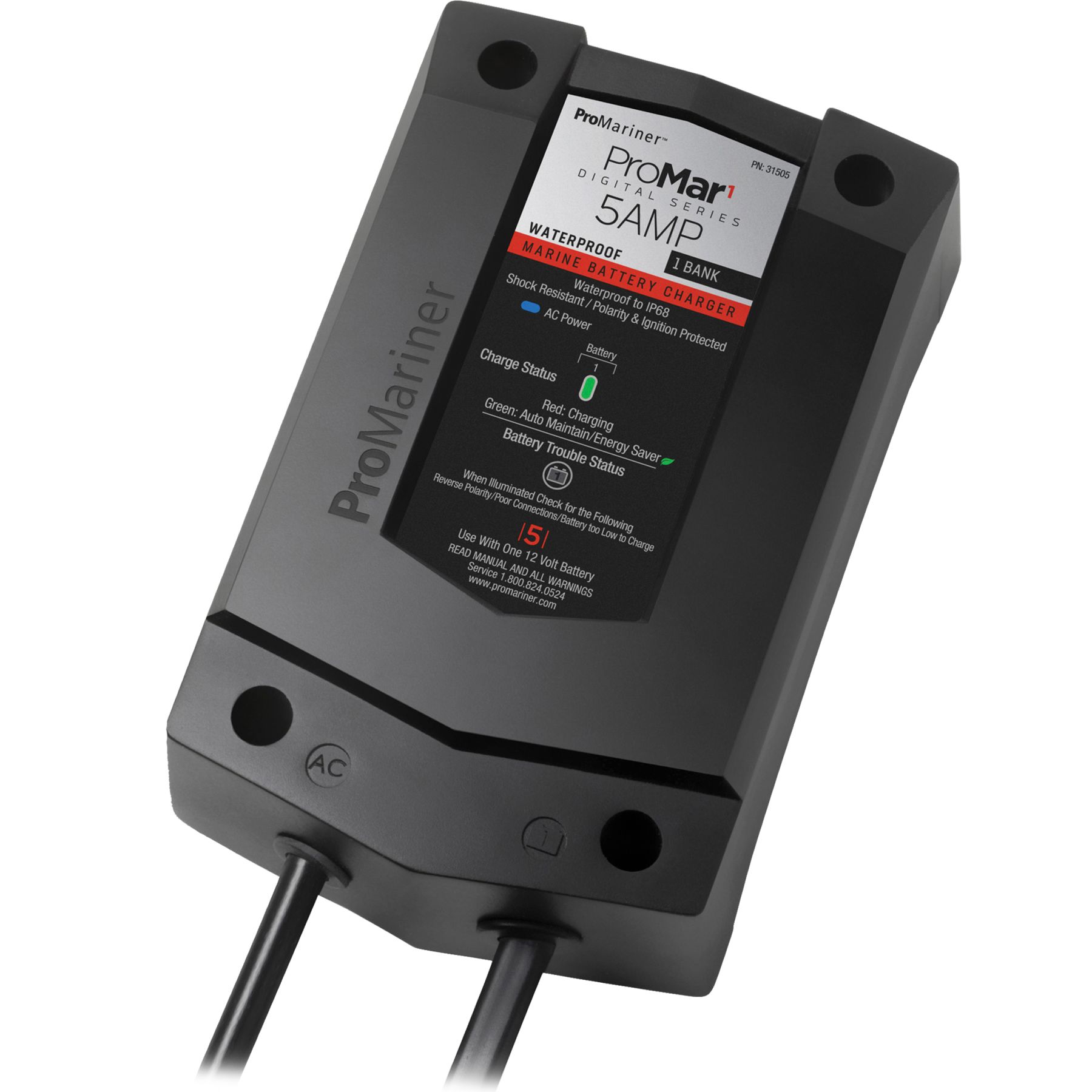 Promariner 12v 5 Amp Waterproof Smart Marine Charger