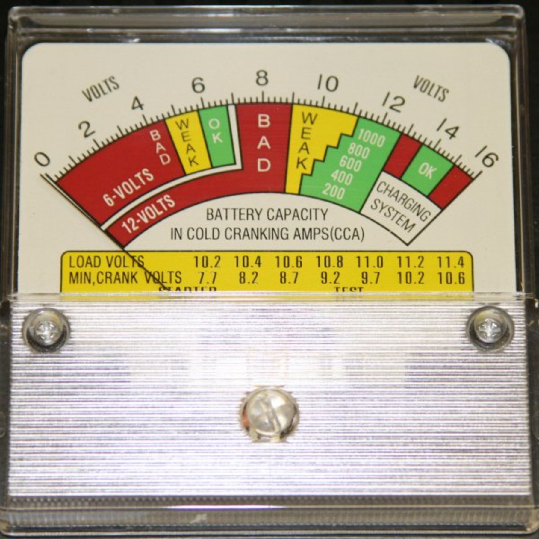 Analog Battery Load Tester 6/12 volt